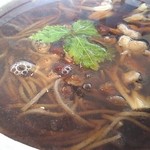 そば坊 - 鶏きのこ蕎麦アップ