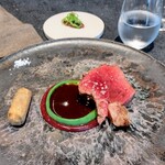 Florilege - お肉のプレート夢中で頂いていたものだから、なくなってみて自家製アリッサあまり使えなかったことに気づいたのよね^^;A(汗) そのままいただくにはお味しっかりだし……