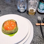 Florilege - トロトロの茄子大好きですしたっぷりのイクラ贅沢感、お茶の風味とか何か少し香りとかちょっとずつ顔を出してきて大満足でした(^^)