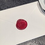 Florilege - フロリレージュマークの封がされた封筒、中にメニュー入っていました。