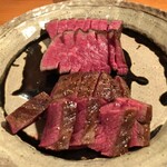 千ふく - 見島牛 三角バラステーキ・松坂牛 雌 はらみステーキ