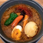 ouchi - 牛スジ煮込みスープカレー（ビンダル・HOT2・ごはん大盛）