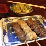 鳥ぎん - 生肉から焼いた焼き鳥。
