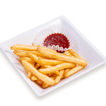 French fries with ketchup