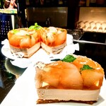 Dining bar HOKOYA - 秋月梨コンポートのレアチーズケーキ