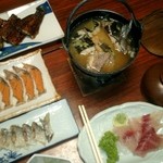 みずうみ - 鰻の蒲焼き・ふなずし・ぎぎ鍋・鮎のなれずし・鯉の刺身