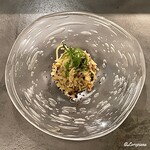 カーサ・デル・チーボ - 毛蟹と焼茄子の冷製タリオリー二
