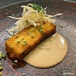 カーサ・デル・チーボ - 天然ものの鰻のテリーナのコトレッタ 鰻と実山椒の肝ソース