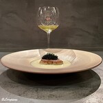 カーサ・デル・チーボ - Fèlsina I Sistriと鮟鱇の肝のコンフィとキャビアと貝のクリームソース