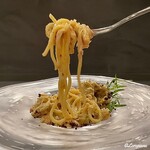 カーサ・デル・チーボ - 毛蟹と焼茄子の冷製タリオリー二