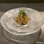 カーサ・デル・チーボ - 毛蟹と焼茄子の冷製タリオリー二