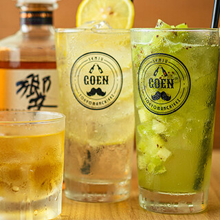 The first cup you can drink for 5 yen! Approximately 60 types of alcohol menu available