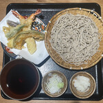 Teuchi Soba Miyagawa - 海老と夏野菜のおろし天せいろ　2090円（税込）
