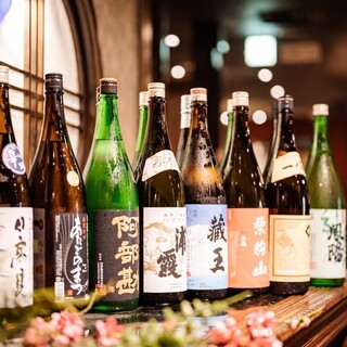 宮城の魚介と相性抜群の東北の【厳選地酒】◆単品飲み放題もあり