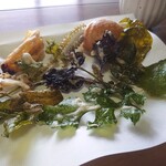 ふくべ三 - 蕎麦粉で揚げた天婦羅たち♡