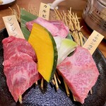 焼肉 肉ます - 白老牛3種盛り
