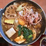 ばんどう太郎 - 坂東みそ煮込みうどん＋辛しねぎ