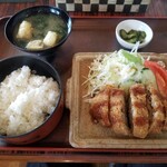 レストラントキワ - メンチカツ定食（税込880円）アイスorドリンク付