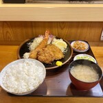 末広 - ミックスフライ定食