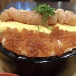 Soba Deizu - めんたいイクラだし巻き丼（ご飯大盛り）