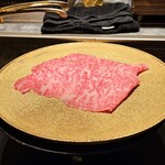 西麻布 焼肉 X - サーロインのしゃぶしゃぶ