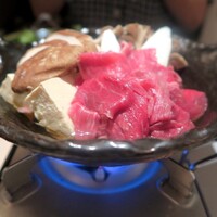 豚料理 酔狂割烹 伊達 - 牛すき焼き小鍋￥1680 綺麗なサシが入った牛肉はとろける柔らかさ