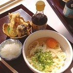 Kakehashi Yumeudon - 釜たまうどん！初めて食べたけど、美味しかった〜