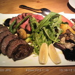 レストラン ミュー - 炭火焼肉と野菜の盛り合わせ