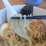 らぁ麺 めん奏心 - 極煮干しそば：麺アップ