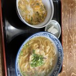 伊六 - ごぼう天うどん&ミニたまご丼