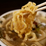 すごい煮干ラーメン凪 - 極太麺