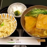 道頓堀 今井 - きつねうどんときの子御飯セット