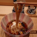 伯雲 - 紫雲丹の自家製ひやむぎ