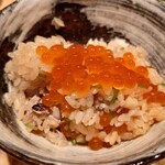 伯雲 - 喉黒の炭火焼と新イクラご飯