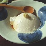 伊達 翁 - そばセットの自家製豆腐