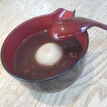 伊達 翁 - そばセットのデザート（白玉ぜんざい）