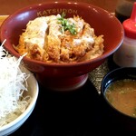 かつさと - かつ丼ランチセット￥720(キャベツ+とん汁)