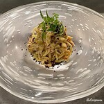 カーサ・デル・チーボ - 毛蟹と焼茄子の冷製タリオリー二