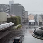 鮨 おび乃 - 参考写真、次の日朝起きたら小雪でした、