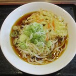 長命うどん千音寺店 - ころうどん 小盛 490円 ＋ 野菜天 130円 ＝ 620円 の ころ。