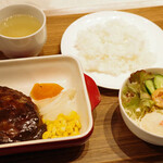 神戸BBステーキ - 牛100%煮込みハンバーグランチ150g