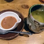 まろうど - 甘味  宮崎マンゴーとオレンジの水羊羹