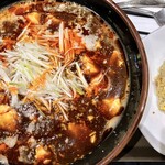 麻婆 たまる屋 - 背脂マーボーメン＋チャーハンセット