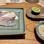 炎水 - お造り 鯛 松茸