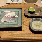 炎水 - お造り 鯛 松茸