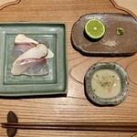 炎水 - お造り 鯛 松茸