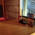 蕎麦かっぽう あずみ野 - 掘りごたつ形式の、お座敷もありました。