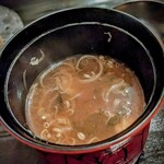 茜坂大沼 - お椀も蜆出汁が効いて美味しい。