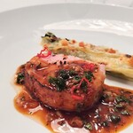 プレスキル - 甘とろ豚とロメインレタスのグラチネ　マスタードのソース