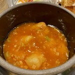 蘭苑飯店 - 土鍋は海老チリでお願いして